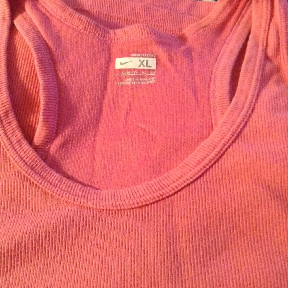 Pink Nike Muscle top